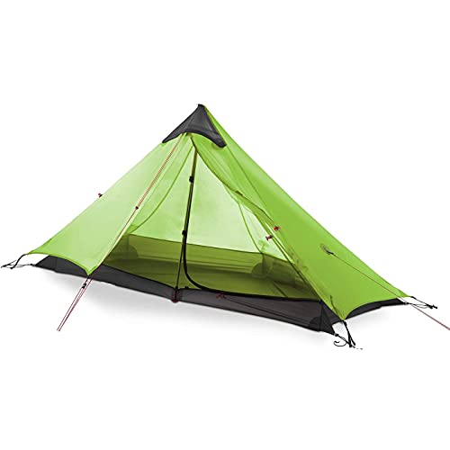Ultralight Tent 3-Season Backpacking Tent 1 Person/2 Person Camping Tent, Outdoor Lightweight Lanshan Camping Tent Shelter, Perfect For Camping, Trekking, Kayaking, Climbing, Hiking, 1 Person, Green #TOP1