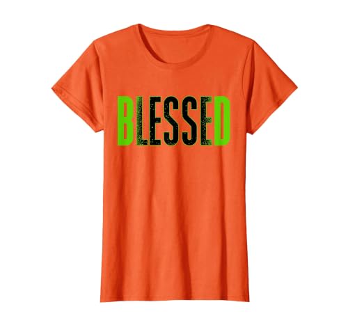 Bleesed Foamposite Black Green Matching Tee for Men Women T-Shirt, Women, Orange, Medium
