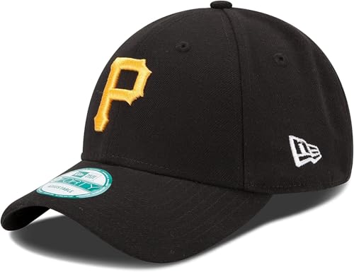 New Era MLB The League Youth 9FORTY Team Color Primary Logo Adjustable Hat Cap One Size Fits All - Pittsburgh Pirates Black