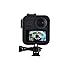 Housing Frame for GoPro Max Black Protective Shell Cage Mount Accessories with Quick Pull Movable Socket and Screw (Black)