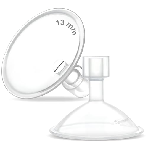 Image of Maymom MyFit Crater Series 13mm Two-Piece Design Small Breastshield Compatible with Medela Breast Pump Parts; Replace Medela Shields; Fit Flex Connector; 2pc