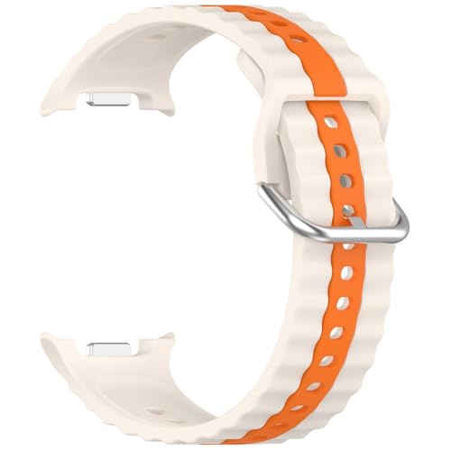 Helilyco Correa de silicona para reloj Watch8 (40 mm/44 mm) y Watch8 para Classic (47 mm), diseño de dos colores, para suave y flexible