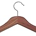 Household Essentials CedarFresh Deluxe Cedar Coat Hanger with Fixed Bar, Red,natural