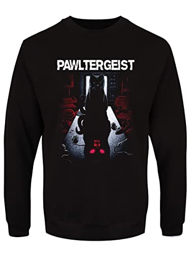 Sweat Pawltergeist Grindstore pull noir idéal pour vos soirées cinéma