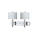 Cal Lighting LA-2004W2L-1CH Transitional Two Wall Lamp Lighting Accessories, Silver