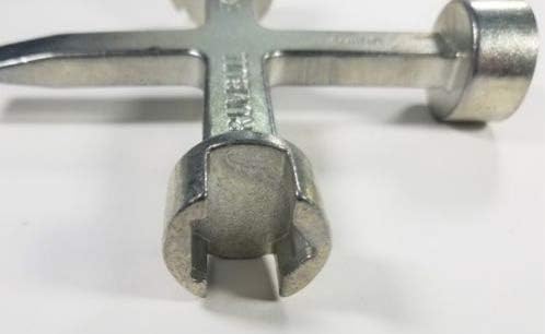 HK-3 Meter Box Key/Curb Key/Wrench, Std, Large Pentagon Nuts