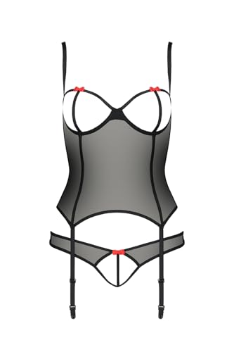 Lingerie 3 pièces Selente en satin : le cadeau de couple idéal avec guêpière et bandeau