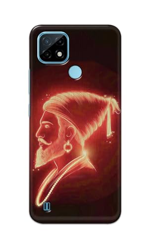 Image of PRINTFIDAA Printed Hard Back Cover Case for Realme C21 Back Cover (Chatrapati Shivaji Maharaj) -112
