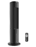 Midea 5L 3-in-1 Raffrescatore Portatile con Telecomando, Aria Raffreddata ad Acqua, 3 Velocità e 75° Oscillazione, 7H Timer, Design a Basso Rumore - Raffreddamento e Umidificazione Efficiente, Nero