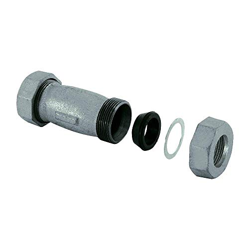 EZ-FLO 20562 Galvanized Long Pattern Compression Coupling, 1/2 inch IPS, Gray, 1.5 x 1.8 x 4.3 EZ-FLO 20562 Galvanized Long Pattern Compression Coupling, 1/2 inch IPS, Gray, 1.5 x 1.8 x 4.3"