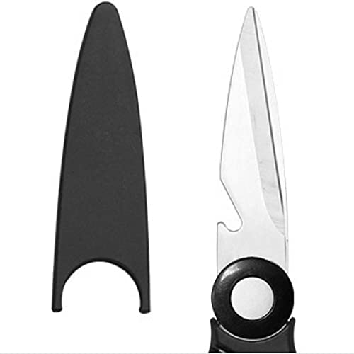 Sichere Kochschere, Haushaltsschere, geeignet für Küche, Haushalt und Handarbeit, Farbe: Schwarz, Edelstahl