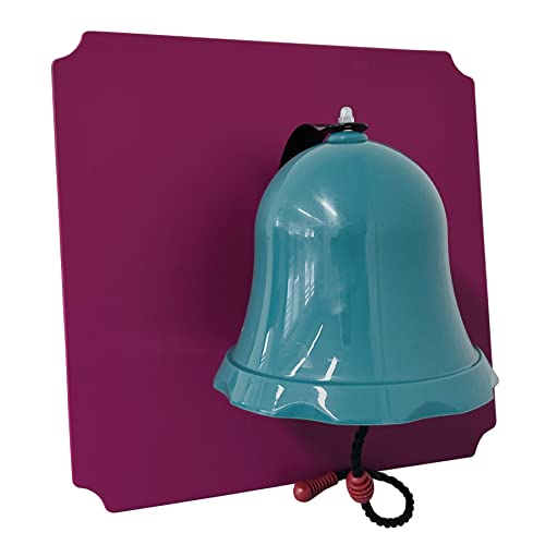 move and stic Placa multifunción de 40 x 40 cm, con función de juego, torre de juego (placa de 40 x 40 cm, magenta con campana turquesa) Cover