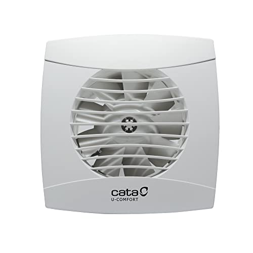 Cata | Extractor de Baño | Modelo UC-10 STD | Serie Estándar | Funciona con el interruptor de la Luz | Extractor Extraplano | Bajo nivel sonoro | Alta Eficiencia Energética, 15,4 x 15,4 x 10,5 cm
