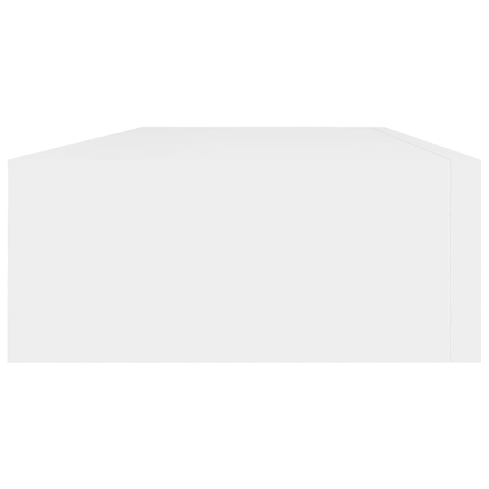 Homgoday Mensola con cassetto da parete in MDF bianco, 60 x 23,5 x 10 cm, mensola da parete galleggiante con cassetti, armadio di stoccaggio, per corridoio, soggiorno, camera da letto, cucina