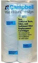 Campbell 1c9-12 - Cartucho de filtro para sabor y olor, 2 micras, 9 34 pulgadas, paquete de 2
