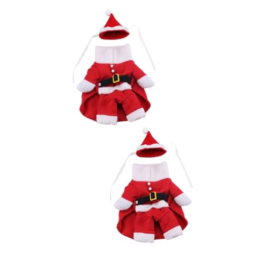 Costume de Noël pour chiot et chien XL HMJGDHX manteau debout 2 pièces