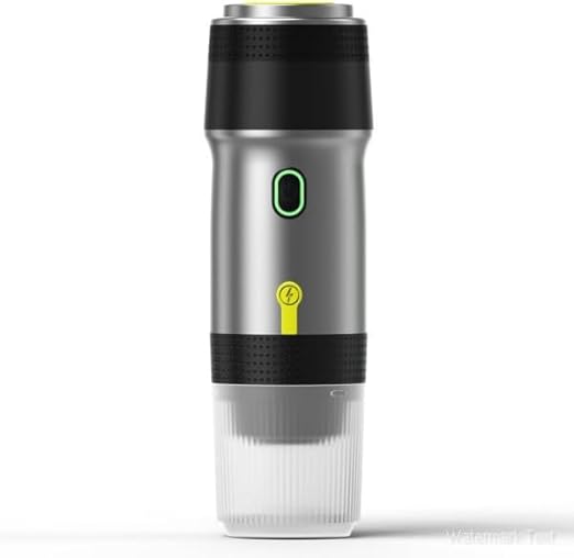 Cafetera Portátil con Autocalentamiento, 20 Bar, USB-C y Cargador para Auto