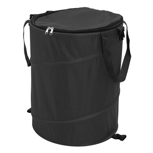 Bote de basura para acampar de 10 galones en tela Oxford 600D resistente con tapa 2