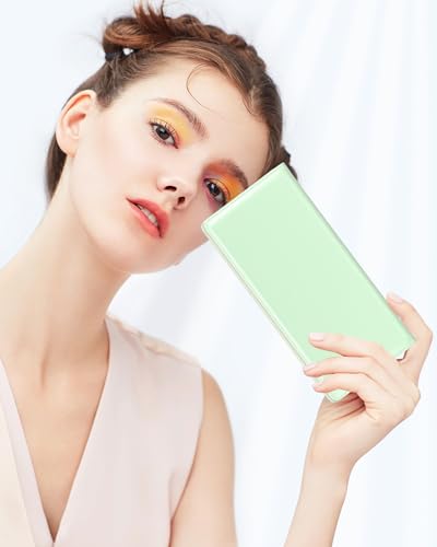 Image of Nipichsha Womens Wallet, RFID Slim Wallets for Women, Thin Ladies Credit Card Holder Purse, Cute Leather Bifold Clutch Billfold with 11 Card Slots & ID Window, Green
