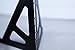Hudson Hi-Fi BENDYY Desktop Vinyl Record Stand Sleek & Modern Contemporary LP Album Holder - Premium Vinyl Display - Set of 1 - Vinyl Display Stand - Black Satin