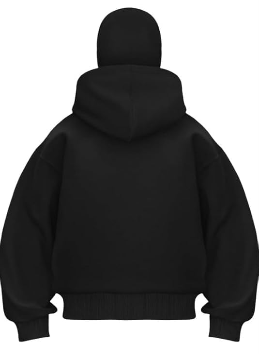 Image of BE SAVAGE Balaclava Zipper Hoodie for Men Heavyweight Ninja Hoodies for Men