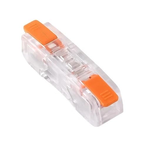 Lever Wire Connectors 60pcs Quick Lever Splicing Transparently Connectors 2.5mm 1 in and Out Universal Fast Wiring Compact Lighting