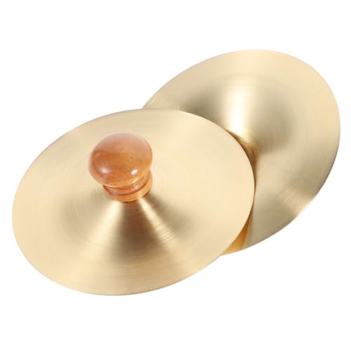 BESPORTBLE 1 Pair Mini Copper Finger Cymbals Traditional Percussion Instrument for Dance Parties and Celebrations Lightweight and Easy to Use Party Finger Cymbals for Belly Dancing