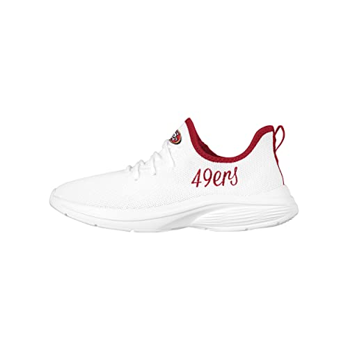 Image of FOCO NFL Womens NFL Team Logo White Athletic Shoes Sneakers