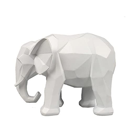 Figurines d'éléphant en résine blanche, le cadeau de décoration idéal