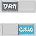 Magnes do mycia w zmywarce Clean Dirty, z czystymi i brudnymi tabliczkami, zmywarka do naczyń, tabliczki na lodówkę, łatwe do odczytania i przesuwania