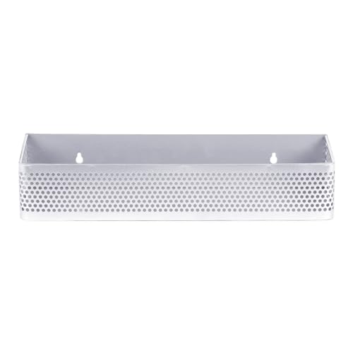 Image of SHIOK DECOR Long Metal Floating Wall Shelf Rack,for Decoration of Wall Living Room, Bedroom & Kitchen,Rack for Showpieces,Planter & Organizing Display Decorative Items - Silver 2 pcs