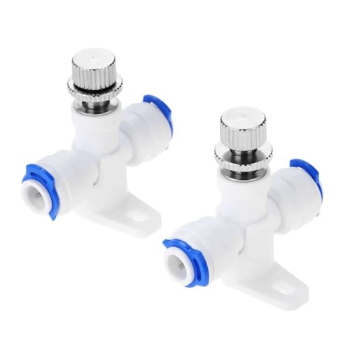 Tuyau RO osmose inverse 1/4 avec vanne de contrôle du débit d'eau intégrée - 3