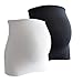 Produktbild mama band Schwangerschaft Bauchband für die Babykugel im Doppelpack  Rückenwärmer und Shirtverlängerung für Schwangere  Elastische Umstandsmode Schwarz/Weiß 32-38