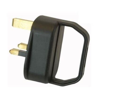 iSeventy9 Easy Pull Mains Plug Top 13A Black Fused with a Handle - Arthritis/Disability/weak Grip/Elderly