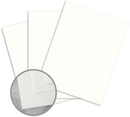 CLASSIC Linen Avon Brilliant White Card Stock - 8 1/2 x 11 in 80 lb Cover Linen 250 per Package