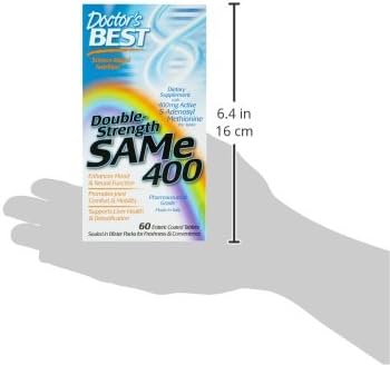 Doctor's Best SAM-E 400 Tablets, 60 Count