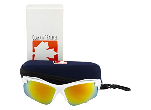 Image of clark n palmer UV Protected Sports Unisex - (CNP-SM-207 I Free Size |Red Mirror Lens)
