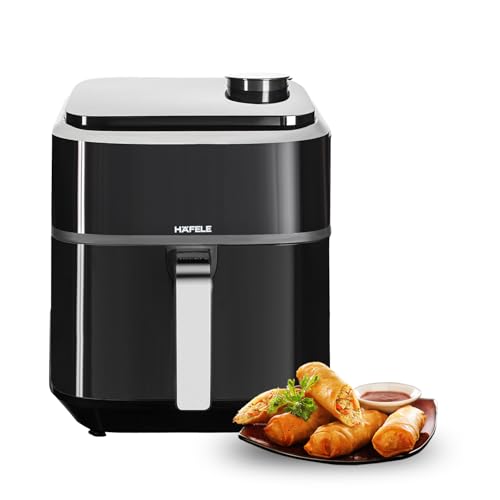 Hafele NOIL STEAM Air Fryer, 6.7L Digital Air Fryer with 360° Steam + Rapid Air Circulation Technology & Touch Panel, 8 Preset Menus, Non-Stick Air Fry Basket, 1800W, (Black)
