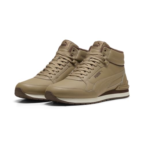 PUMA Erwachsene ST Runner v4 Mid Sneakers 47, Soft Taupe Chestnut Brown Warm White – Ansicht 1