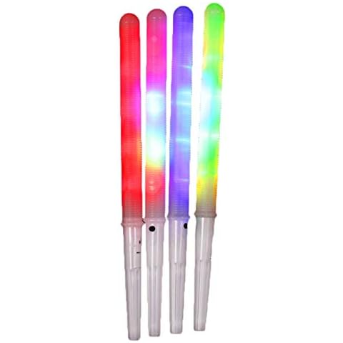 YPeng Cotton Candy Cones 4 PCS LED Glowing Reusable Cotton Candy Sugar Sticks, Adopted for All Type Cotton Candy Machine and Marshmallow Maker Cover