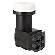 RED OPTICUM 03H Series Quattro LNB: LNB für bis zu 8 Receiver, Digital HD 4K, Wetterfest mit Regenschutzkappe, Kompatibel mit Sat Finder, Kompakt und leicht