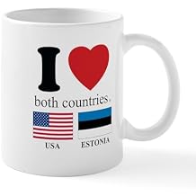 CafePress USA ESTONIA Mug 11 oz 325 ml Ceramic Coffee Mug