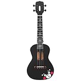 ♫ 【Ukulele único】 ： El panel de abeto de clase A tiene un buen rendimiento de sustain y claridad combinados con paneles laterales y traseros de arce para hacer que la estructura sea muy delgada y uniforme, y el sonido es nítido y brillante, lo que hace que el ukelele sea más popular