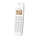 Logicom ILOA 150 Schnurloses Festnetztelefon ohne Anrufbeantworter – Solo – analoge und dect-Telefone – Weiß