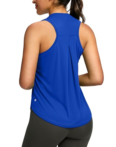 SANTINY Women's Sleeveless Workout Tops Lightweight Tennis Yoga Gym Athletic Running Shirts Racerback Tank Tops for Women