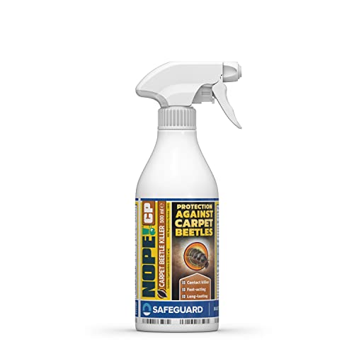 NOPE! CP Carpet Beetle Killer Spray (500ml) - Fast Acting Odourless and Stainless Carpet Beetle Treatment for home use