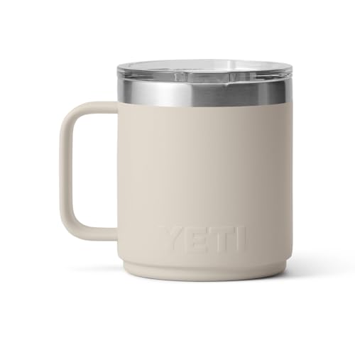Image of YETI Rambler 10 oz Stackable Mug, Vacuum Insulated, Stainless Steel with MagSlider Lid, Cape Taupe