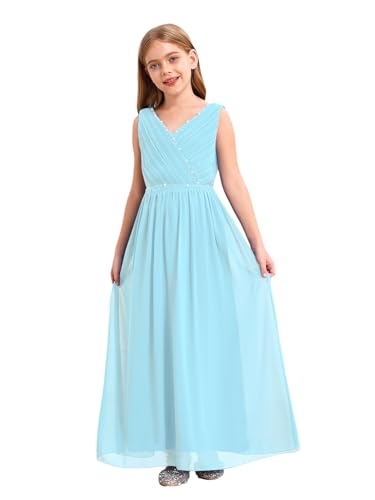 Robe de cérémonie fille avec jupe en couches trapèze de 4 à 16 ans