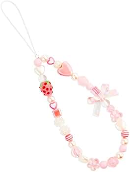 【正規店完売品】stringting☆ カラフルビーズ×大粒パール　ストラップ 正規店】stringting☆ カラフルビーズ×大粒パール ストラップ