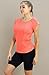 icyzone Workout Running Shirts for Women - Fitness Gym Yoga Exercise Short Sleeve T Shirts Open Back Tops